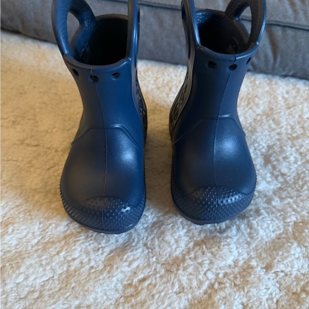 CROCS Kids Navy Blue Rain & Snow Boots